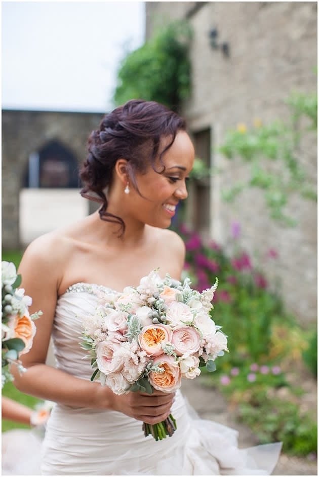 Bridebook.co.uk beautiful bride holding bouquet