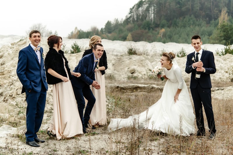 Bridebook.co.uk Newlywed photos winter wedding scenery
