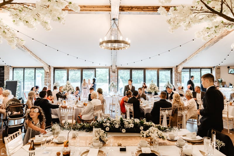 wedding lunch at villa farm venue