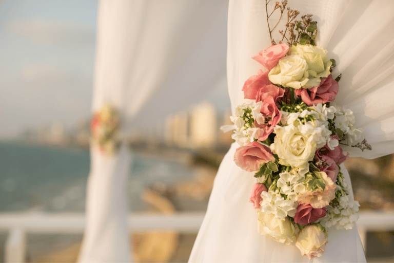 Traditional Jewish wedding canopy