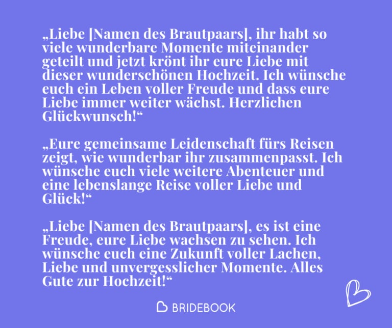 Persönliche Glückwünsche - Ideen