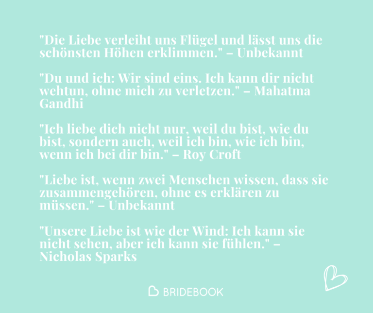 Romantische Zitate - Beispiele