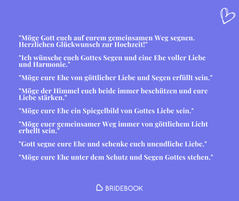 Spirituelle kurze Hochzeitswünsche - Ideen