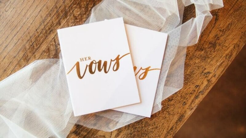 Vœux de mariage pour elle