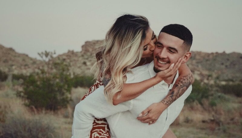 Couple kissing