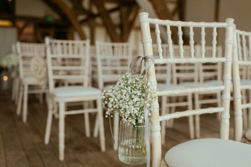 Small bouquet at a wedding