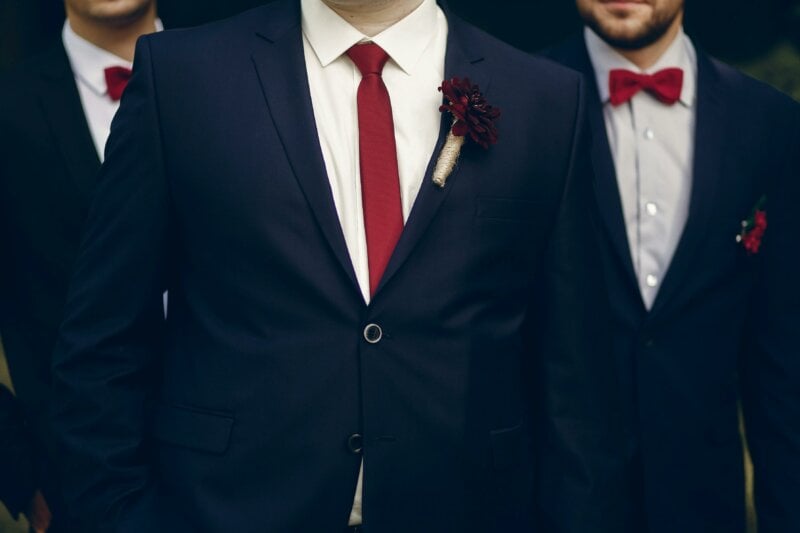 Red tie