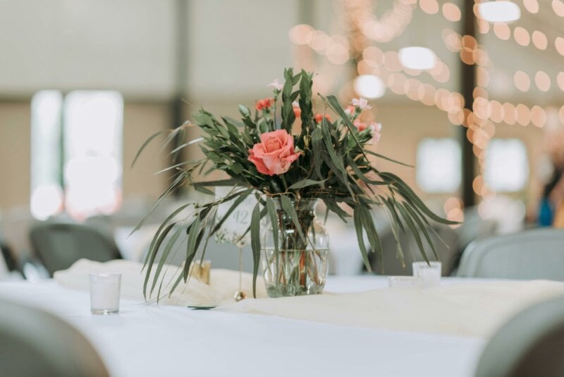 Flower bouquet on a table