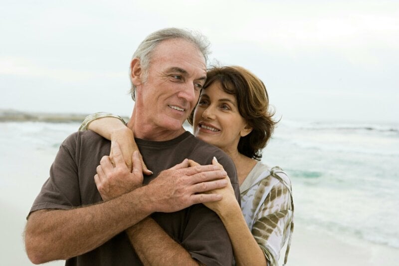 Couple sur une plage