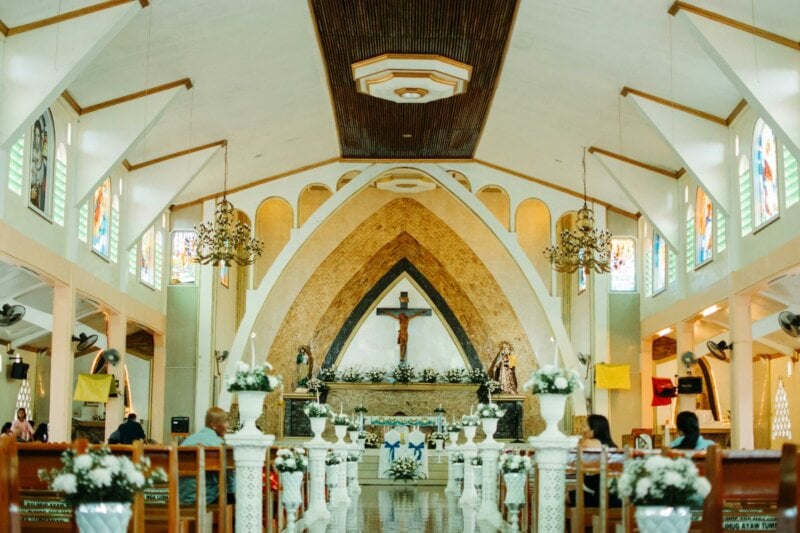 Church ready for a wedding