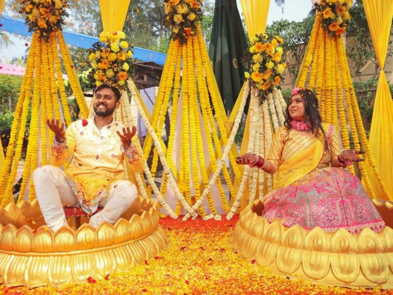 Couple de mariés indiens