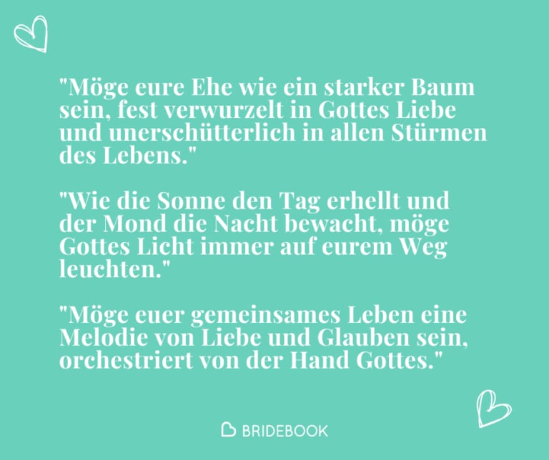 Beispieltexte für symbolische Glückwünsche zur Hochzeit