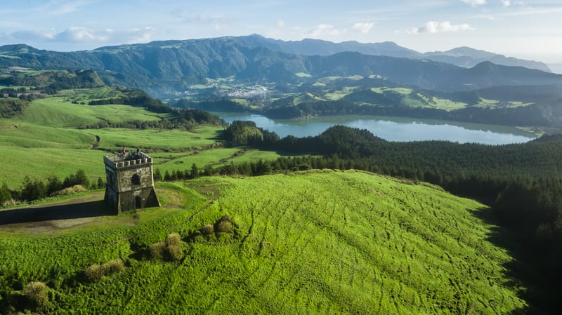 Aerial view of Castelo Branco