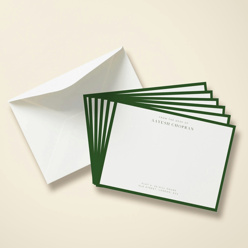 Custom stationery set