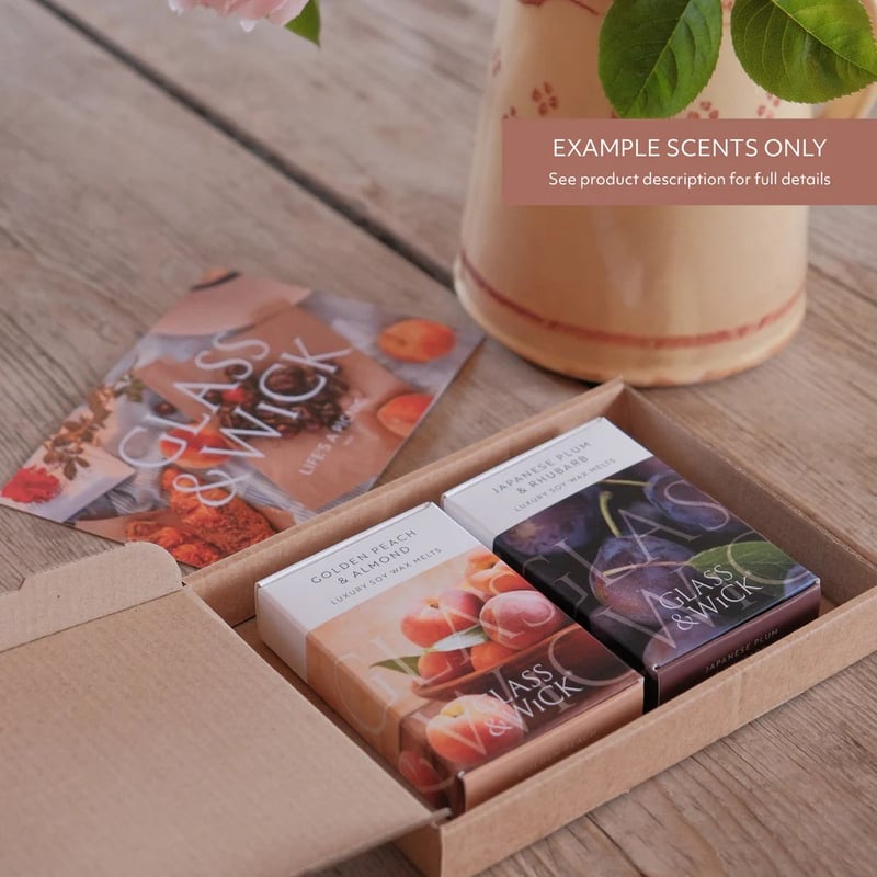 Letterbox gift box with two wax melts inside