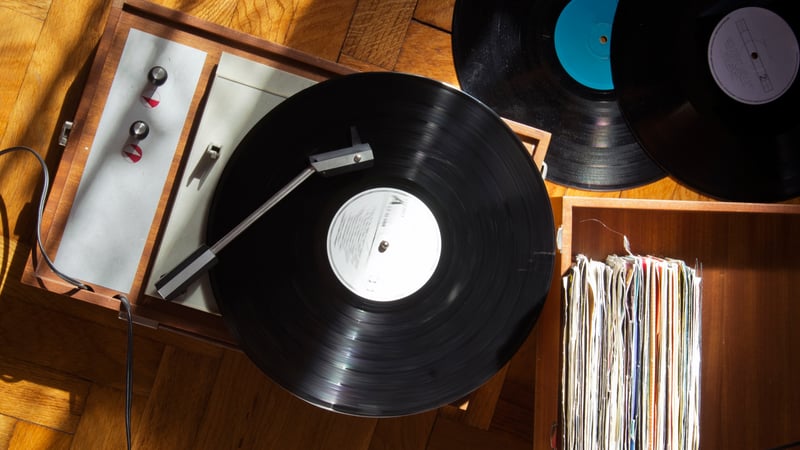 a record player