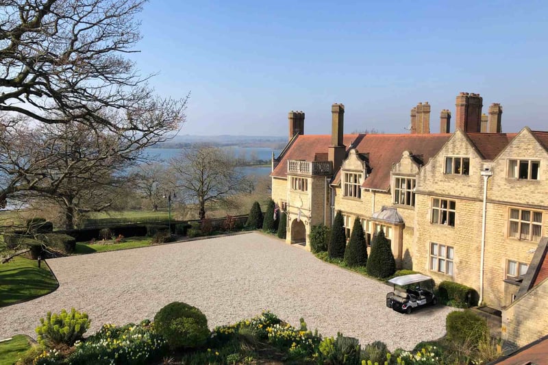 Exterior of dry hire wedding venue Rutland Hall Hotel on a sunny day
