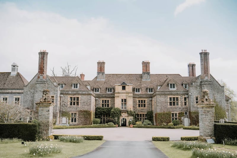 Llangoed Hall exclusive-use wedding venue exterior, Grade II-listed manor house in Powys, Wales