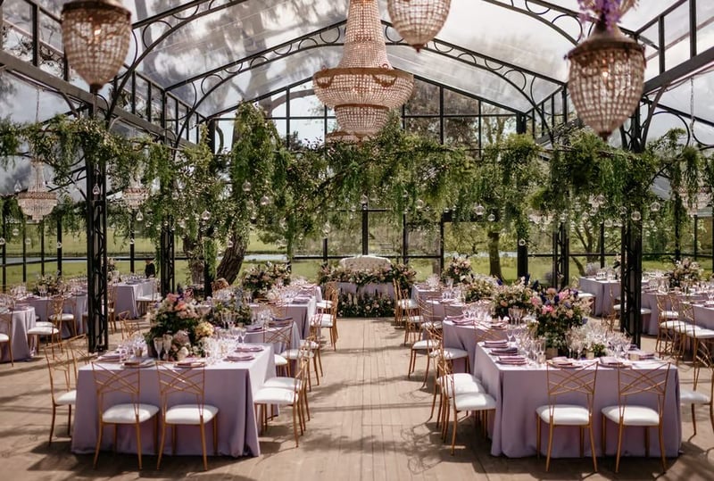 Wedding fair set up at wedding venue Wilderness reserve