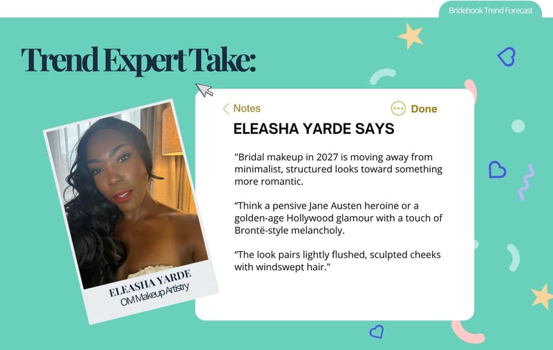 Wedding makeup artist eleasha yarde on bridal beauty trends
