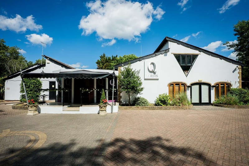 Q Vardis exclusive-use wedding venue exterior with covered entrance, Uxbridge, West London