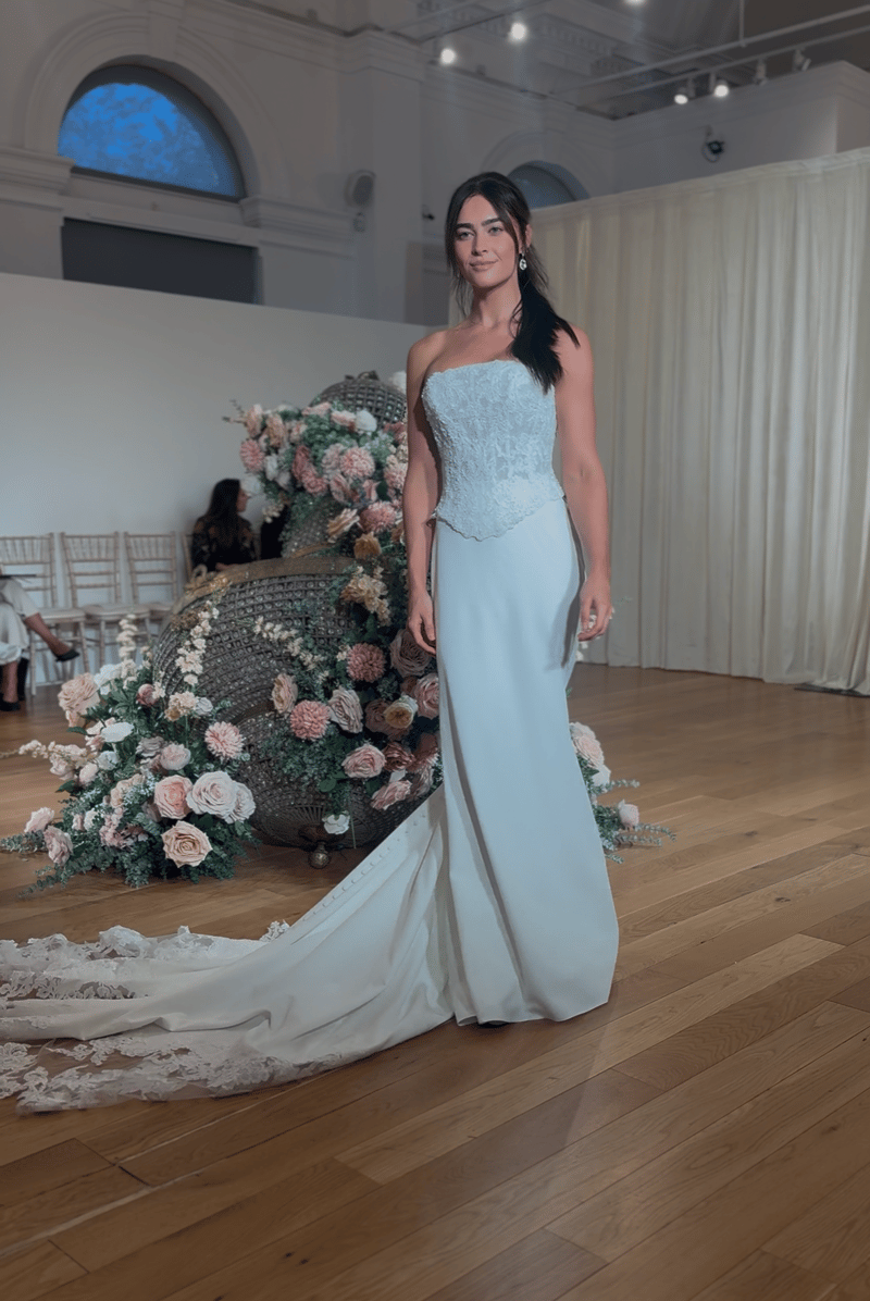 Two piece corset wedding dress by Allure Bridals