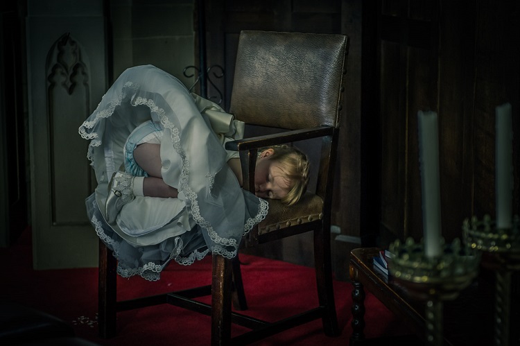 bridebook.co.uk little girl sleeping at the party