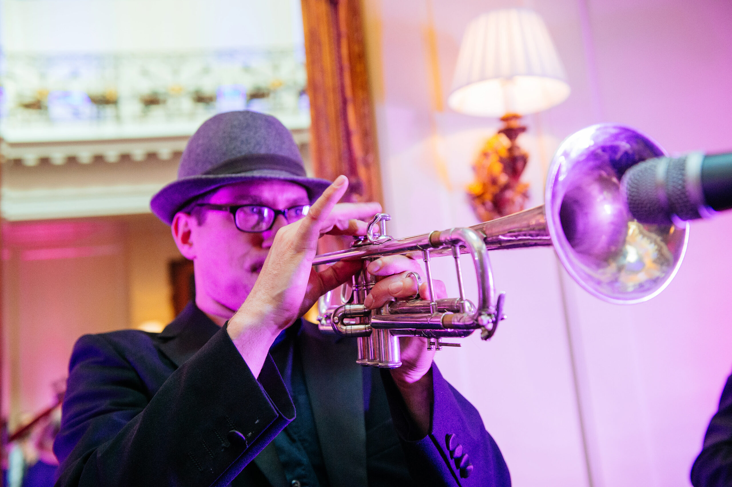 bridebook.co.uk trumpeter playing at a wedding