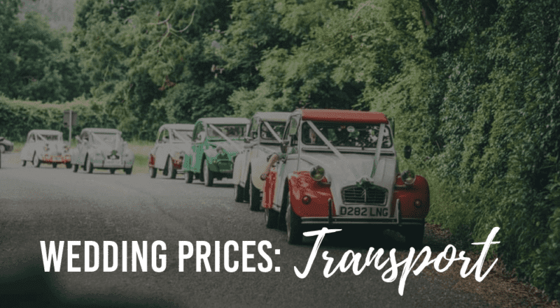wedding transportation prices
