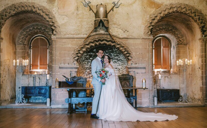 Rebecca & Tom’s “Subtly Nerdy” Fantasy Themed Castle Wedding