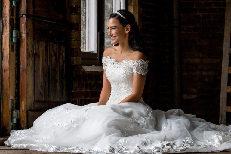 Typical shop wedding dress