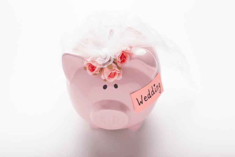 Wedding fund piggy bank
