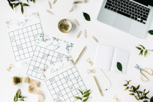 Selection of wedding calendars