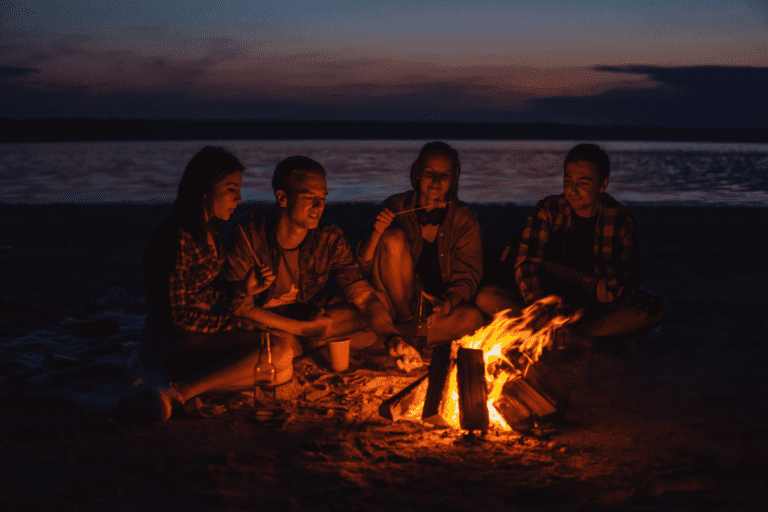 Bonfire on the beach