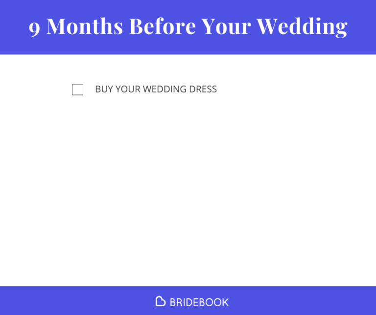 Wedding Planning Checklist : what to do 9 months before