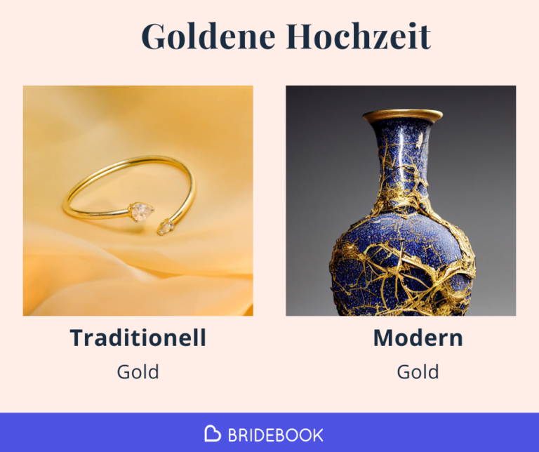 Traditionelle und moderne Geschenke zur Goldenen Hochzeit