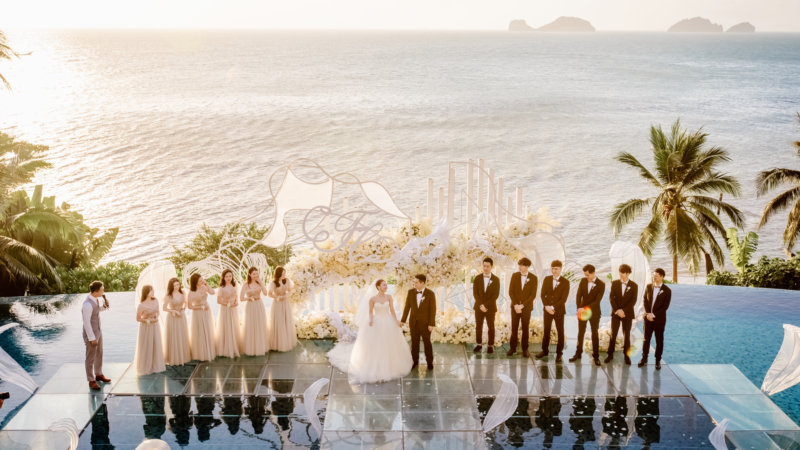 Oceanfront wedding