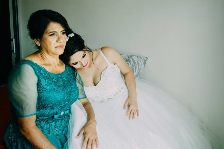 Bride and her mother