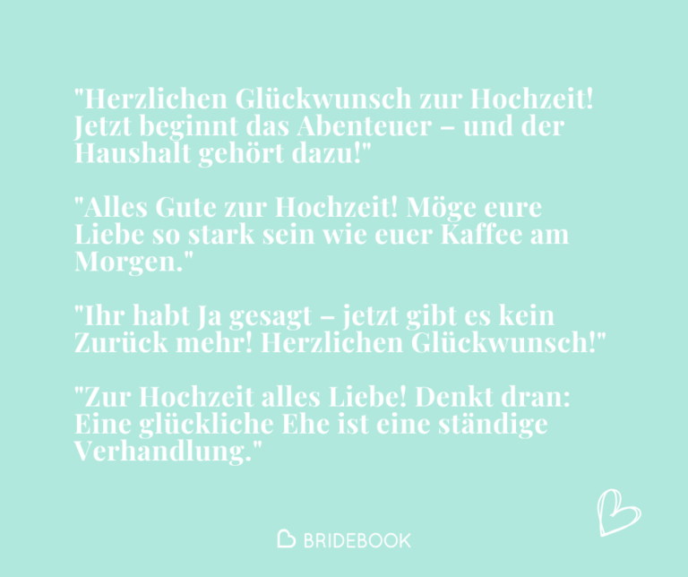 Klassische humorvolle Glückwünsche - Ideen