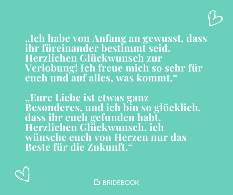 Originelle und herzliche Glückwünsche zur Verlobung für Freunde - Ideen