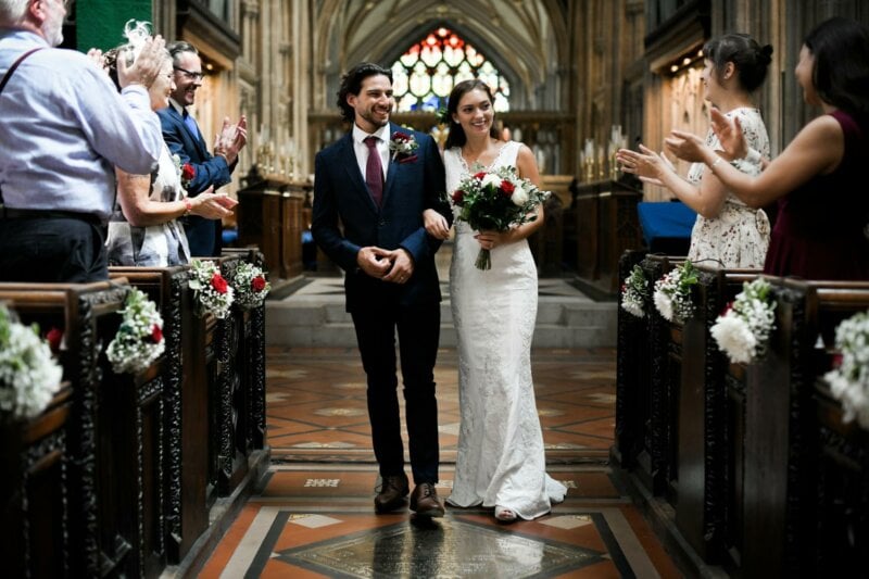 Married couple in a church