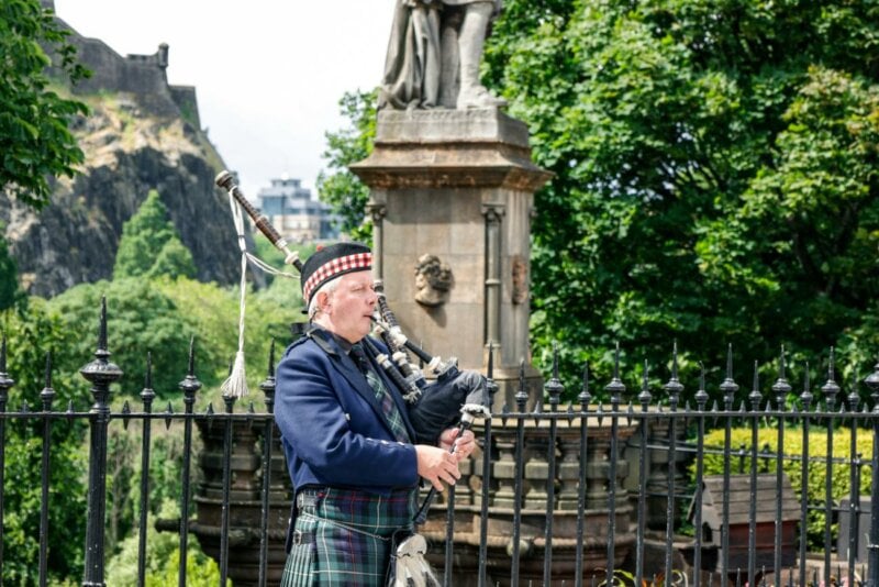 Bagpipe player