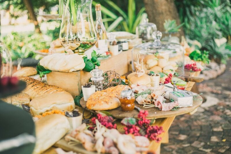 Wedding country style buffet