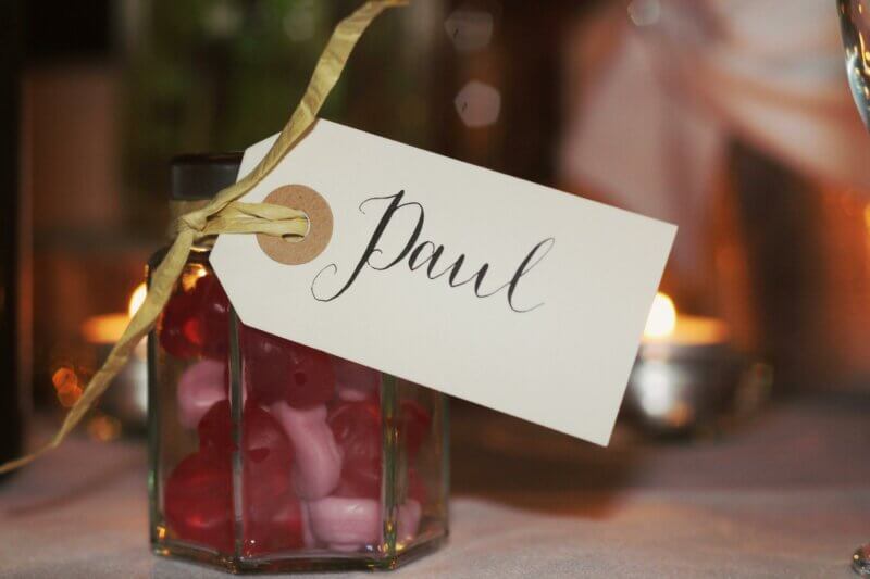 Wedding favor for Paul