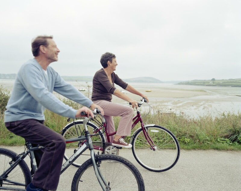 Couple à vélo