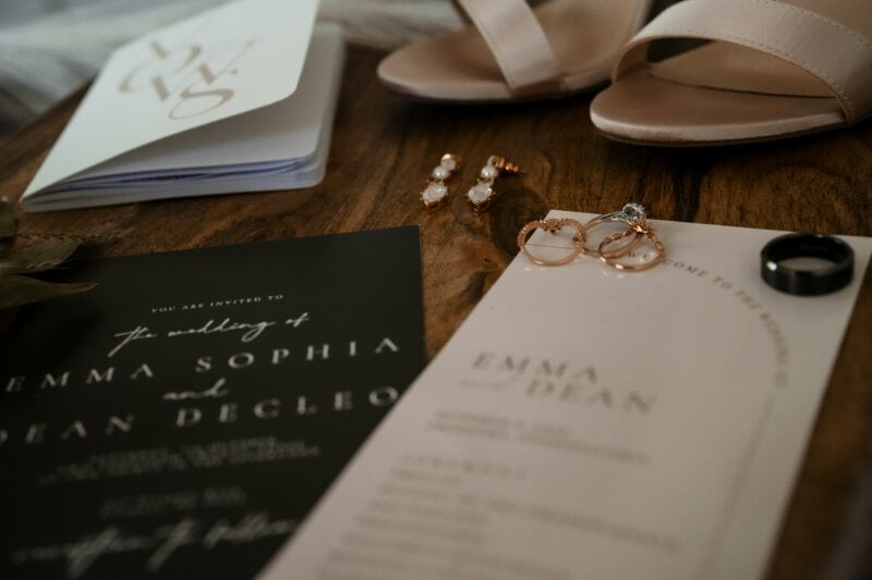 Invitations et accessoires de mariage