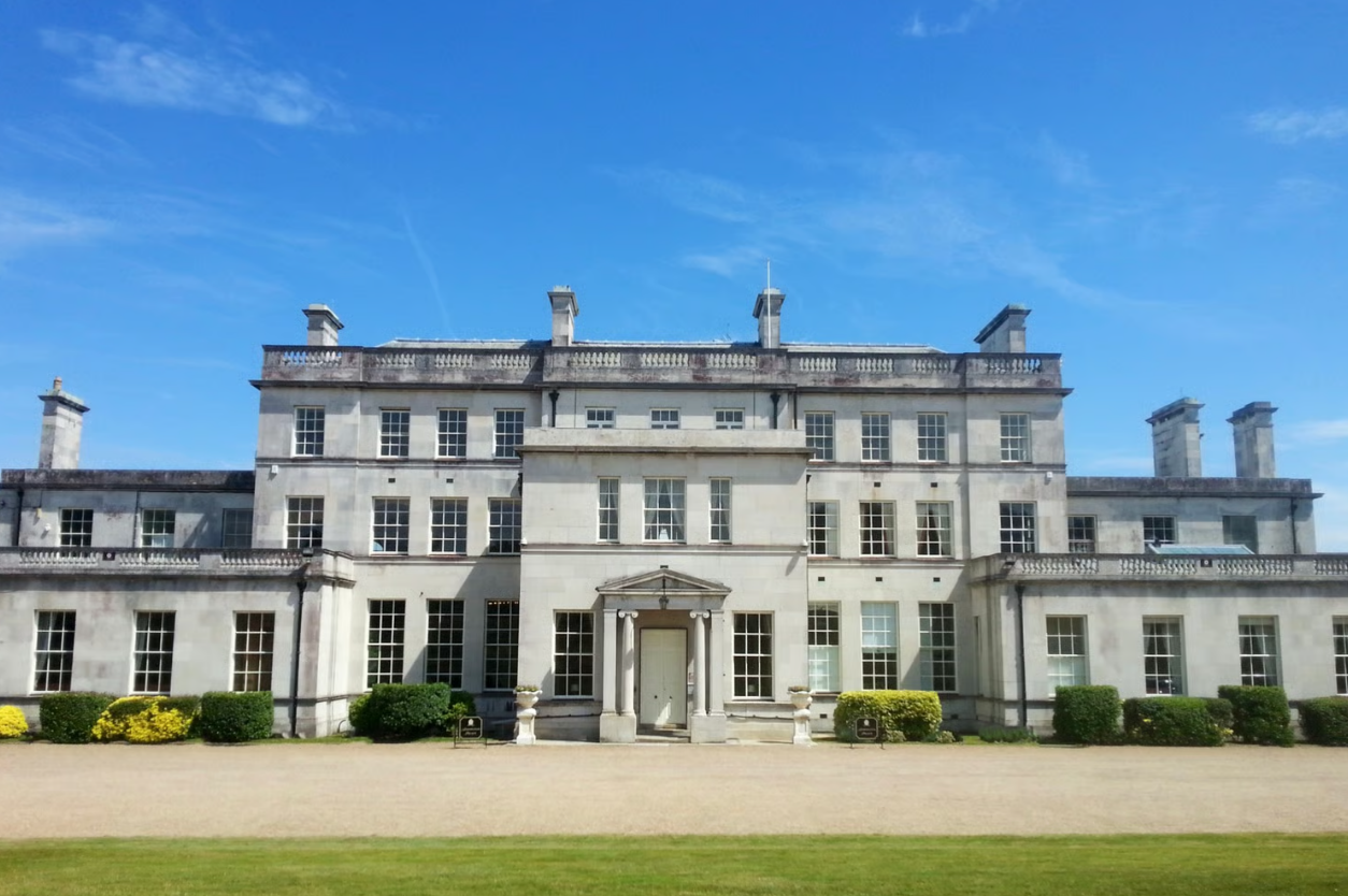 The exterior of the wedding venue