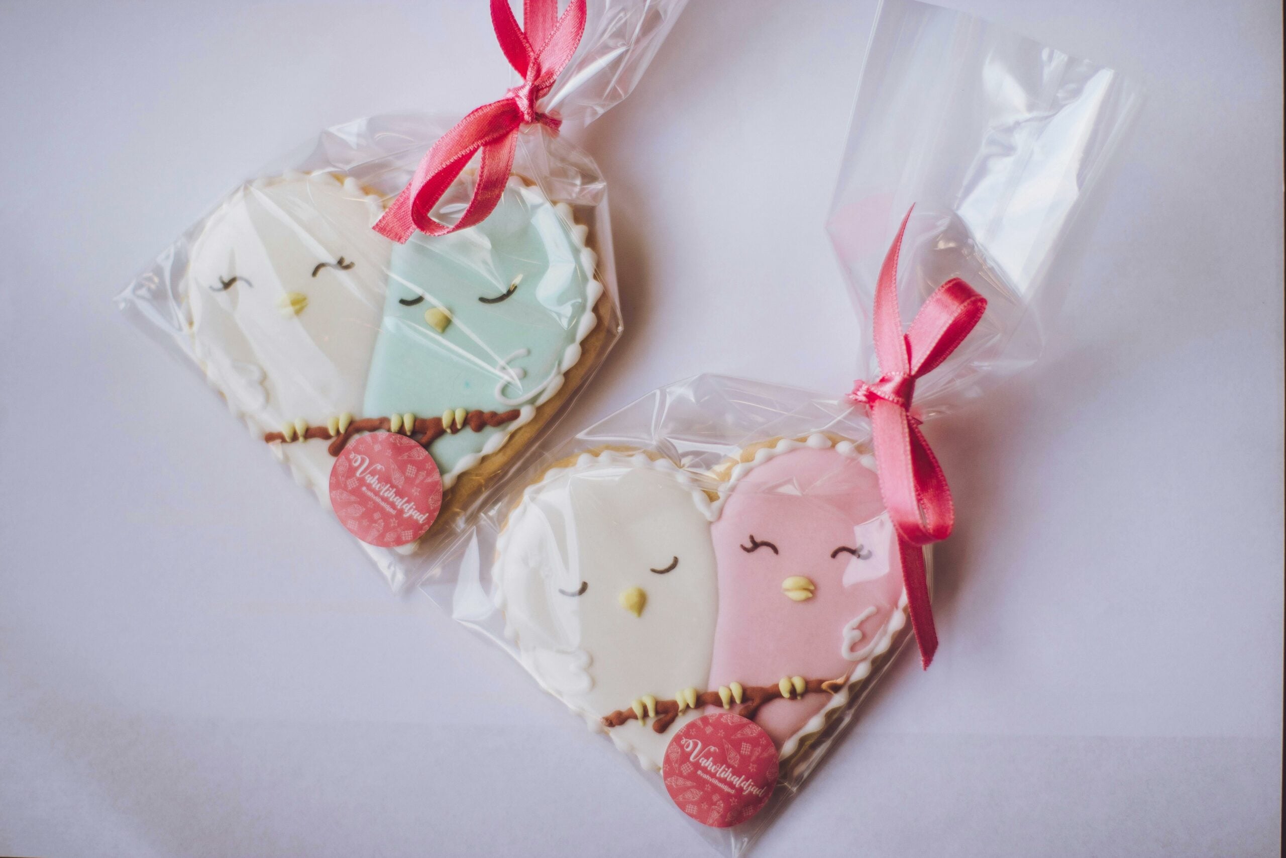 Bird cookies individually wrapped