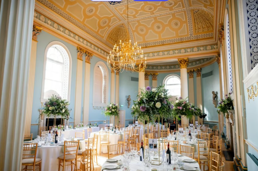 Wedding breakfast set up