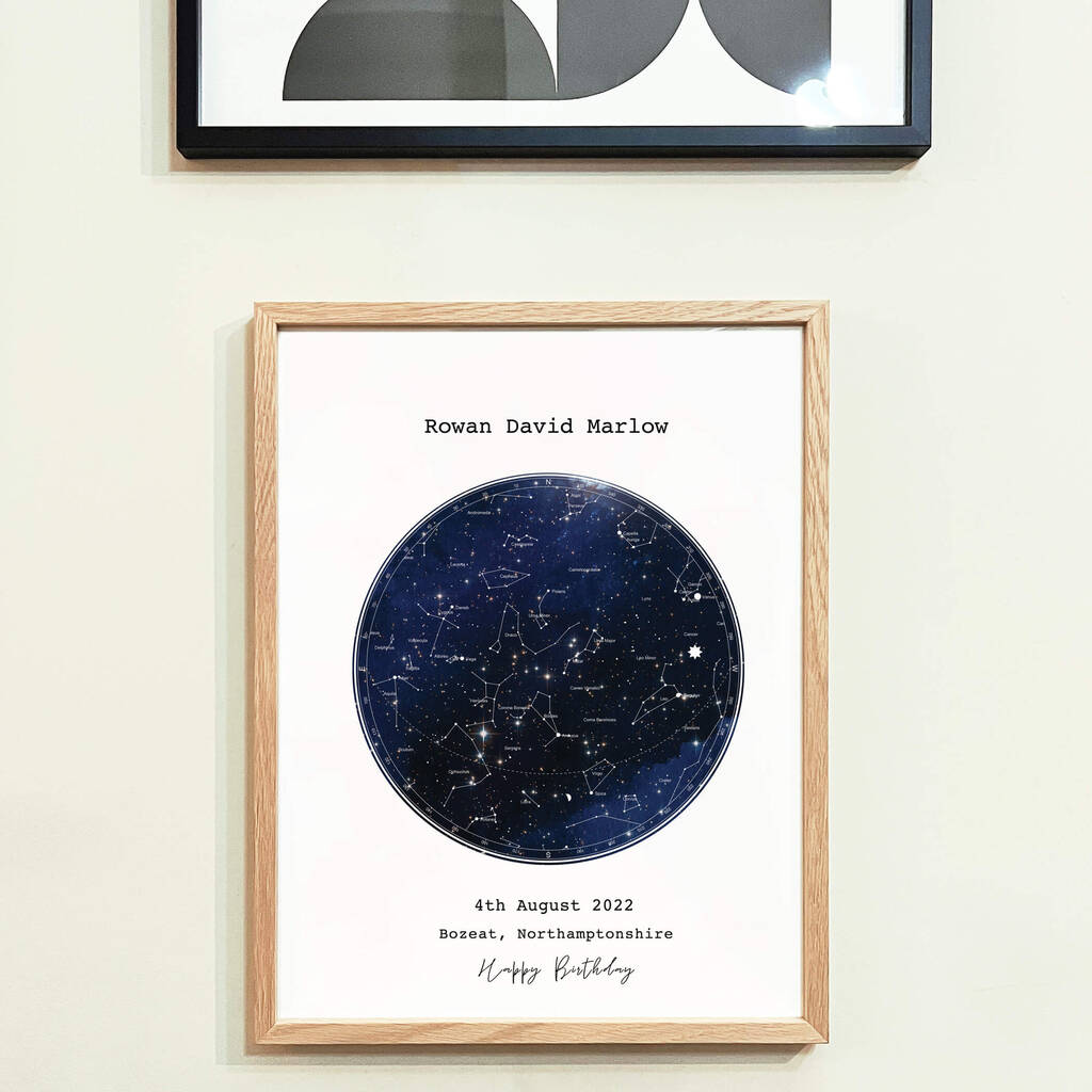 Affordable night sky print wedding gift